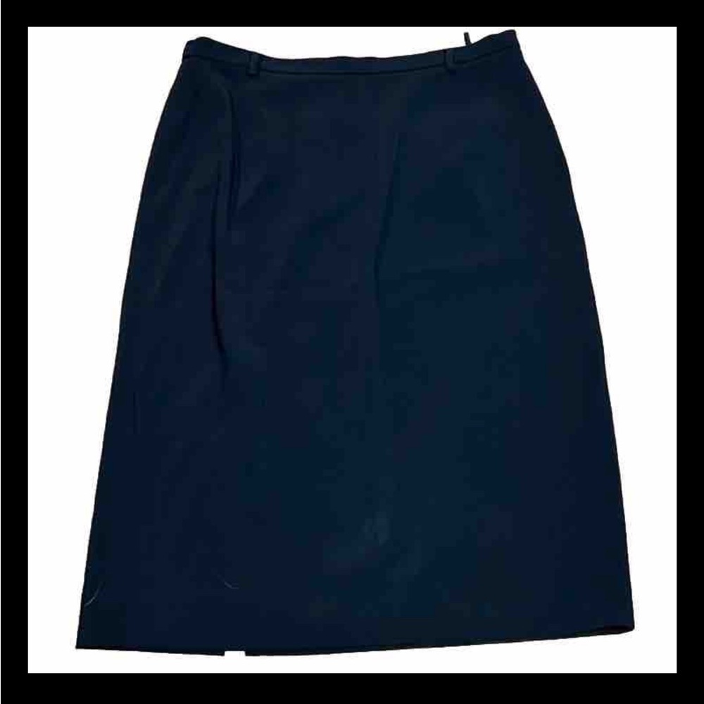 MaxMara Navy Blue Pencil Skirt Size US 14